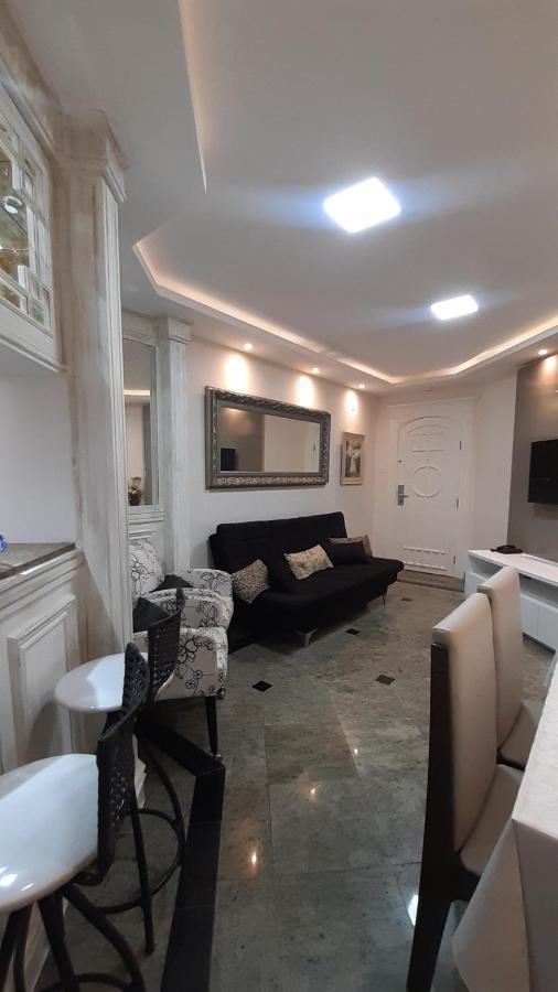 Lindo Flat No Edificio Cosmopolitan, Com Garagem E Piscina Apartment Santos  Bagian luar foto