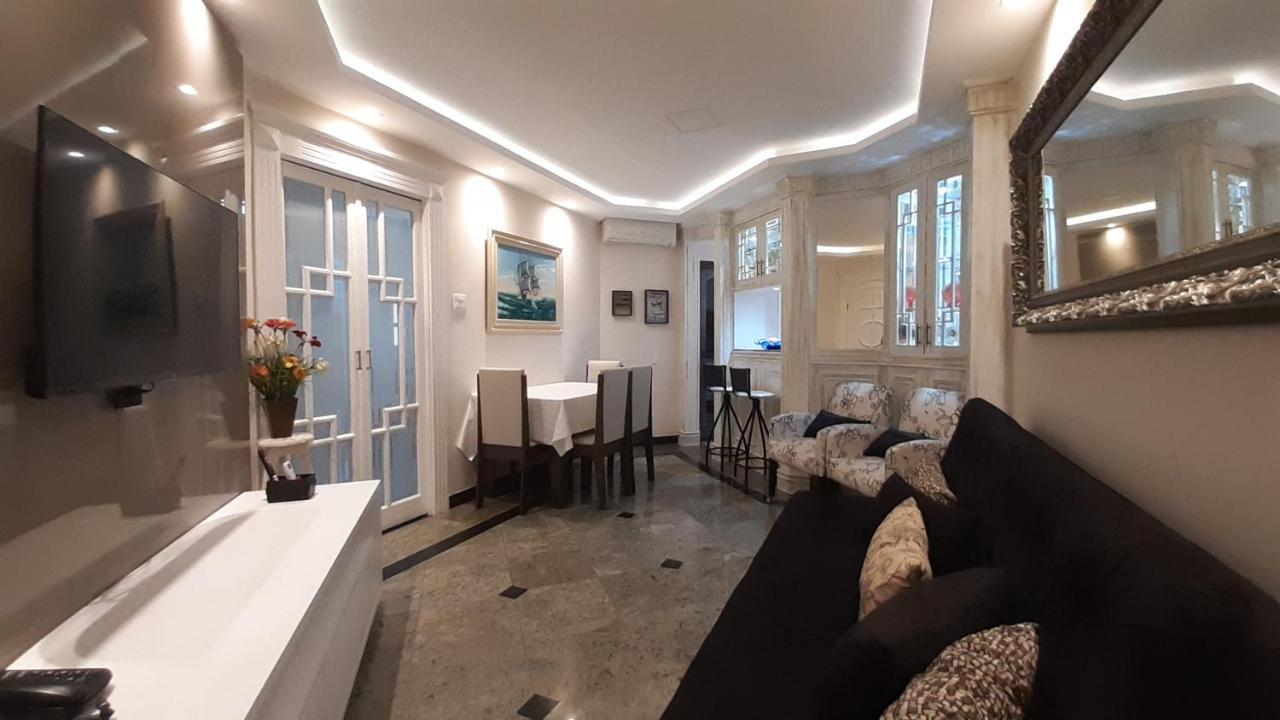 Lindo Flat No Edificio Cosmopolitan, Com Garagem E Piscina Apartment Santos  Bagian luar foto