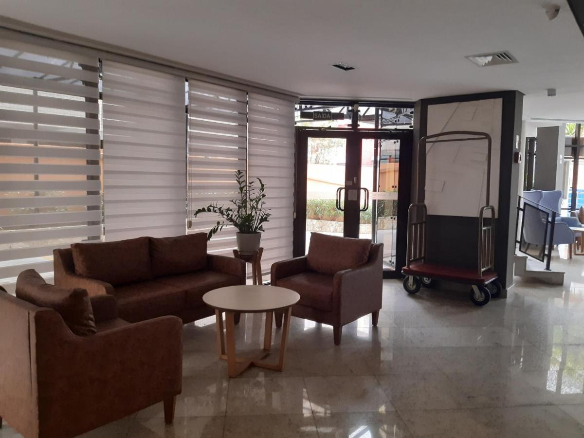 Lindo Flat No Edificio Cosmopolitan, Com Garagem E Piscina Apartment Santos  Bagian luar foto